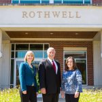 ASBTDC Offers Summer Training Workshops Members of the ASBTDC team stand outside the Rothwell Building entrance