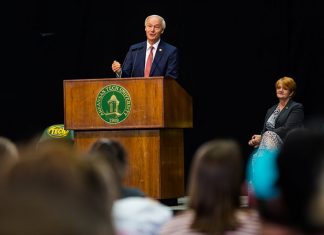 Governor Encourages AGS Students to Follow Principles Gov. Asa Hutchinson