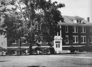 Then & Now – Spring 2019 The facade of Browning Hall in 1974