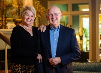 Smith Creates $1.55 Million Endowment The Smiths are seen in their living room