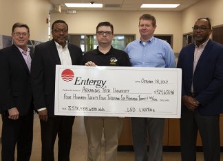 ATU Earns $424K for Energy Efficiency Efforts ATU Sustainability Rebate Check Presentation 10-18-2019