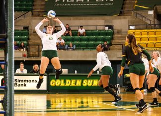 ATU Extends Volleyball Winning Streak to 10 Matches Brianna Merkel 10-1-2019