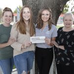 Duggan Named Hunger Hero, Donates $2,500 to Pantry Danielle Duggan G&G Cupboard Donation 10-28-2019