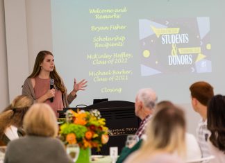 Scholarship Donors, Recipients Invest Time Together McKinley Heffley