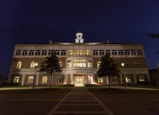 Conversation Series on Japan Continues Monday Ross Pendergraft Library and Technology Center at Night
