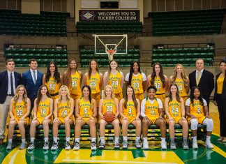 Golden Suns Roll To Season-Opening Victory 2019-20 Arkansas Tech Women's Basketball Team