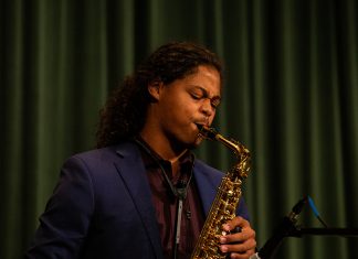 Ensemble to Envelop Witherspoon in Sounds of Jazz ATU Jazz Ensemble Saxophonist 9-27-2019