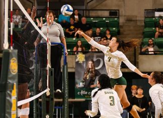 Cotton Blossoms Top Golden Suns in Five Sets Golden Suns Volleyball Action Photo 2019