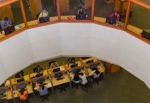 RPL to Remain Open 65 Consecutive Hours For Finals Ross Pendergraft Library and Technology Center Interior