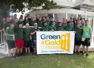 Staff Senate to Lend Helping Hand to G&G Cupboard Green and Gold Cupboard Exterior