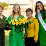 Tech Action: Homecoming 2019 Crowning Ceremony - Dr. Robin E. Bowen, Madeline Spanel, Christa Chambers, Blair Miller ‘19