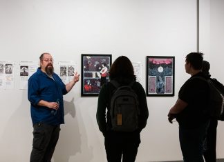 “Thumbnails and Gestures” Closes With Gallery Talk Robet Bean Gallery Talk February 2020