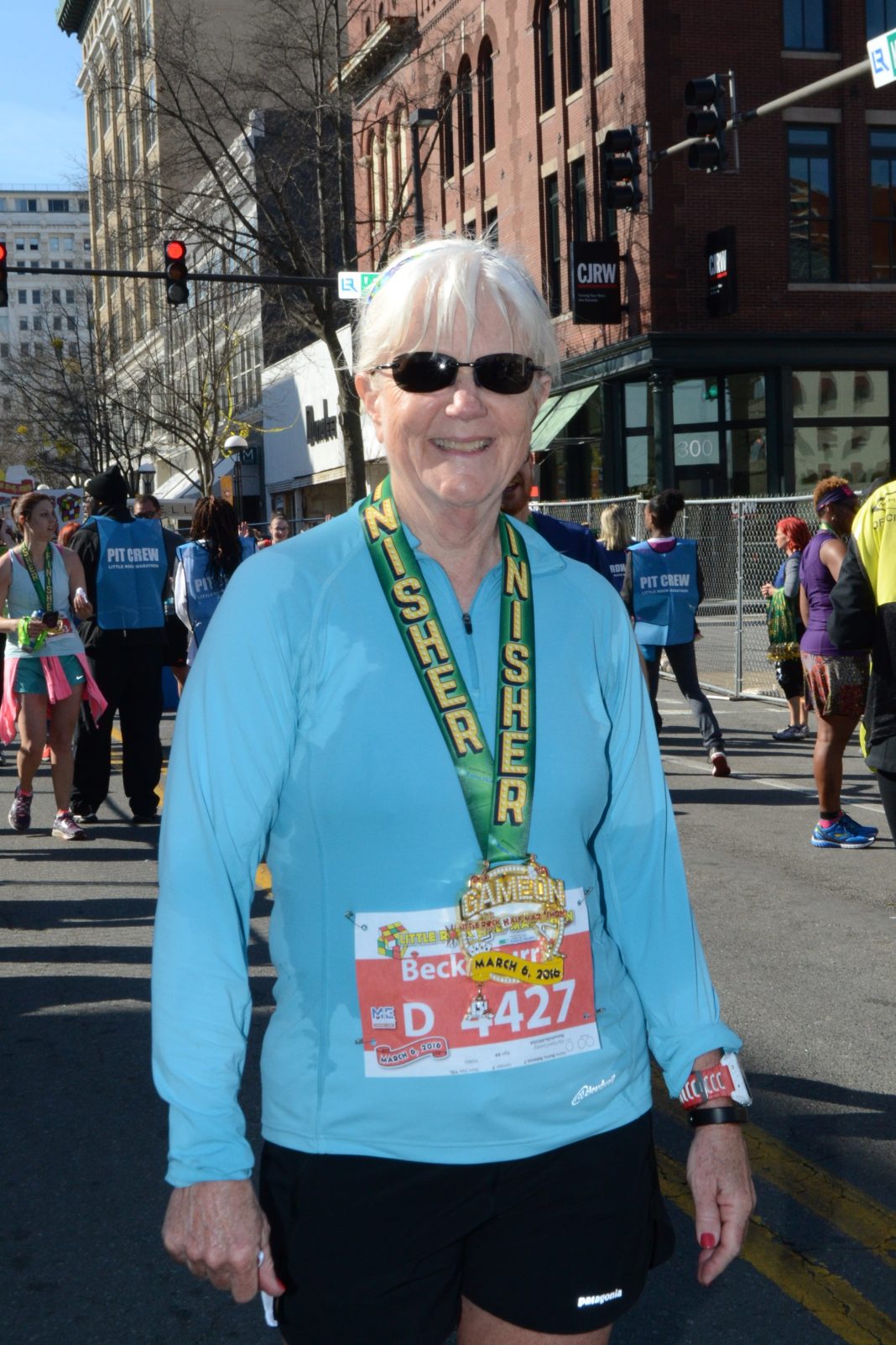 Rebecca Burris in marathon