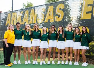 Timing is Everything: Golden Suns Ace Hunger Relief Golden Suns Tennis Team and Coach Abby Davis 2020