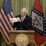 ATU Athletics Responds to Need for Masks Governor Hutchinson ATU Mask April 2020