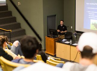 Natural and Health Sciences Honors Students McEver Hall Classroom File Photo