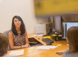 Toland Voted ATU Professor of the Year Megan Toland Advising ATU Students