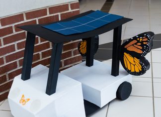 Boone’s Design Chosen for ATU Recycling Art Cart Elizabeth Boone Design Recycling Art Cart