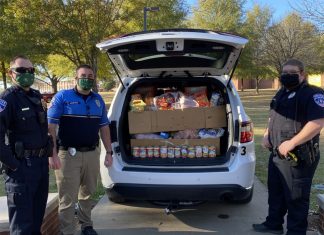 Food for Fines: ATU Community Supports Local Kids ATU Public Safety Donation to River Valley Food 4 Kids 2020 2