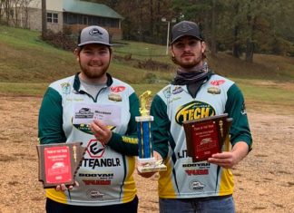 ATU Fishing Club Dominates at ACS Championship Kory England and Matt Baker Arkansas State Champions 2020