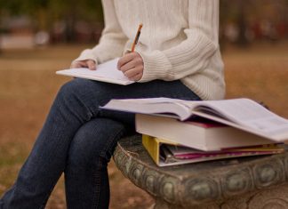 ATU Sets Fall 2020 Final Exams Schedules Student Outside on Campus Autumn