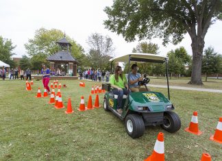 Staying Safe and Well During Spring Break Alcohol Simulation Golf Cart