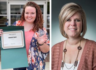 National Student Employment Week Awards Presented Elizabeth Turner and Shelly Hall
