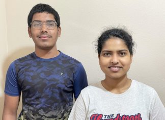 Bentonville West Students Win ATU Business Challenge Santosh Vangoor and Ananya Vangoor