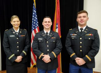 Patchell, Gray, Williams Become Commissioned Officers Ashley Patchell_Jackson Gray_Ethan Williams 5-7-2021