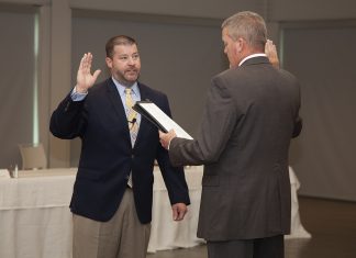 Clary Sworn In as Arkansas Tech University Trustee Bill Clary Swearing In Ceremony 5-20-2021