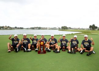 Wonder Boys Men’s Golf Team Reaches the Pinnacle Men's golf team with trophies