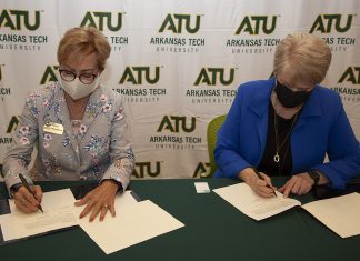 Arkansas Tech, NWACC Expand Their Collaboration Dr. Evelyn E. Jorgenson and Dr. Robin E. Bowen 10-7-2021