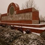 ATU Learning, Operations Will Be Virtual Wednesday Snow Covered ATU Entrance Sign