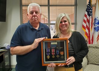 WWII Medals Find Forever Home at ATU Jerry Hefley and Shelly Hall 2022