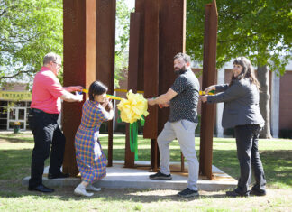 ATU Cuts Ribbon on New Public Work of Art Murmuration Ribbon Cutting 4-26-2022