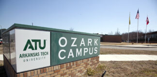 ATU-Ozark Business and Industry Provides PLC Training ATU-Ozark Campus Entrance Sign March 2022