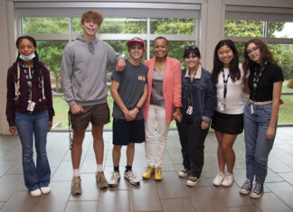 AGS Helps Students Connect With Their True Passions Senator Joyce Elliott and AGS Students July 2022