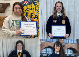 Four ATU Students Receive American FFA Degree ATU American FFA Degree Recipients Fall 2022