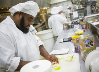 Hospitality Program Plans Italian-Themed Dinner Hospitality Meal Prep 2015