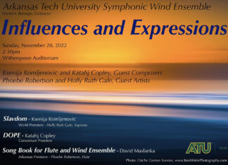 “Influences and Expressions” Concert Sunday at ATU