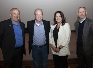 Bradshaw Shares Business Expertise With ATU Students Dr. Russell Jones_Luke Bradshaw_Beth Bradshaw_Bryan Fisher 4-10-2023