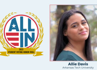 ATU’s Davis Named to National Voting Honor Roll Allie Davis Voting Honor Roll 2023