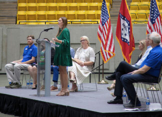 Governor Sanders Welcomes AGS Class of 2023 Governor Sarah Huckabee Sanders at AGS Opening Ceremony 7-5-2023