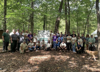 Fisheries and Wildlife Students Give 400+ Service Hours Piney Creek Clean-Up Fall 2023