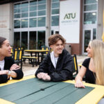 Class Registration for Current Students Begins March 1 ATU Students on Baswell Techionery Patio 2024