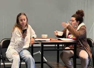 ATU Theatre and Film Program Plans Shows April 12-14 Altered Memories Rehearsal 3-26-2024