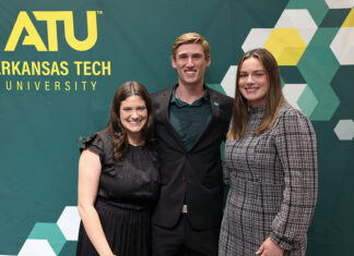 Ballard, Jones, Starks Named ATU’s Top Seniors Arkansas Tech University Outstanding Seniors 2024 Breckyn Ballard-Braden Jones-Madison Starks