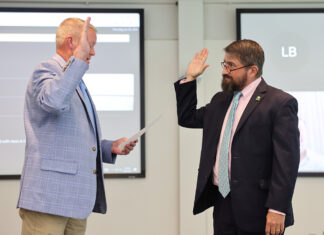ATU Alumnus Cox Sworn In as Trustee Judge Ben Cross and Cory Cox 6-20-2024