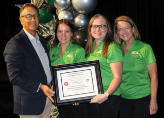 ATU EMHS Earns Community Preparedness Award ATU Emergency Management Award August 2024