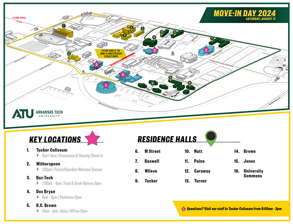 ATU Move-In Map 2024 ATU Move-In Map 2024